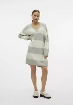 Платье-джемпер VMNATAHLIE KURZES Vero Moda, серый