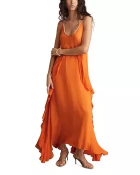 Платье Eden с рюшами REISS, оранжевый