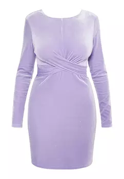 Платье faina Glitzerndes Samt, лавандовый