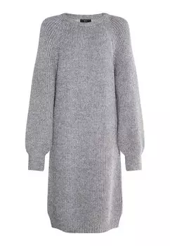 Платье faina Knitted dress, серый