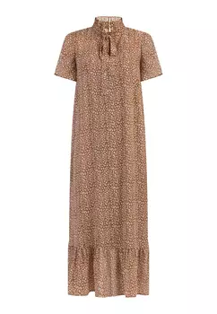 Платье faina Midi Aus Chiffon, цвет Kamel Weiss