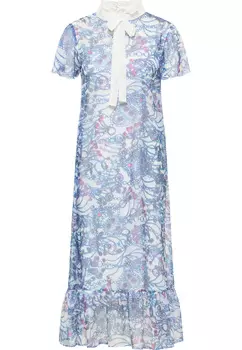 Платье faina Midi Mit Allover Print, синий