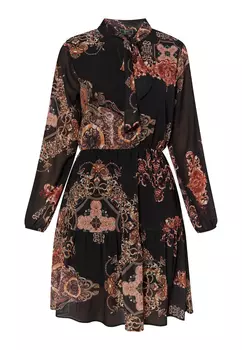 Платье faina Mit Barockprint, черный