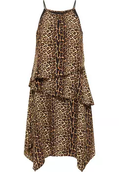 Платье faina Mit Leoprint, бежевый