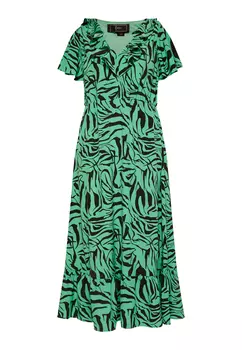 Платье faina Zebraprint, зеленый черный