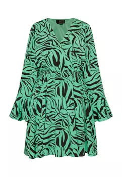 Платье faina Zebraprint, зеленый черный