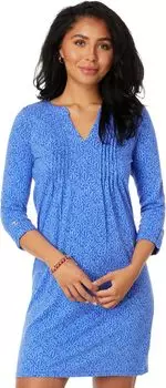 Платье Fairfax с рукавами 3/4 Lilly Pulitzer, цвет Alba Blue Easy Peasy