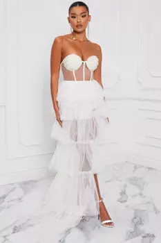 Платье Fashion Nova BD3343, белый