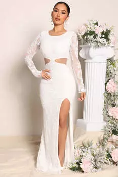 Платье Fashion Nova FN568L, белый
