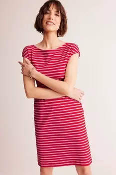 Платье Florrie из 100% хлопкового джерси Boden, красный