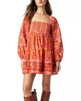 Платье Free People Endless Afternoon Mini, цвет Chili Combo