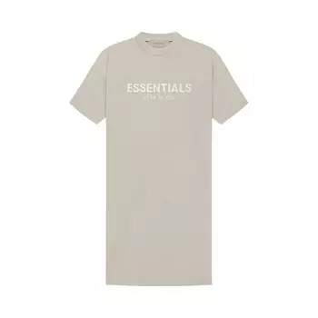 Платье-футболка Fear of God Essentials, цвет Дым
