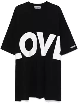 Платье-футболка Moschino, черный