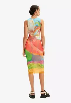 Платье-футляр Desigual, разноцветное