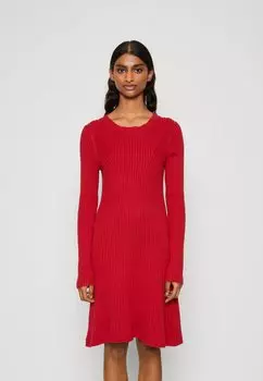 Платье-футляр GAP ПЛАТЬЕ С КРУГЛЫМ ВЫРЕЗОМ, цвет modern red