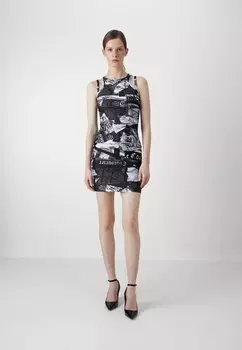 Платье-футляр PLAQUE Versace Jeans Couture, черный