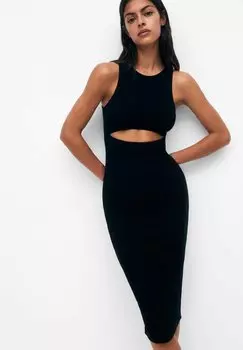 Платье-футляр PULL&BEAR, черный