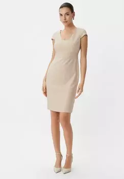 Платье-футляр ROBE comma, цвет beige