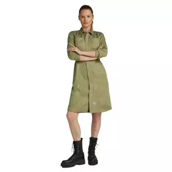 Платье G-Star Fitted, зеленый
