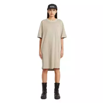 Платье G-Star Overdyed Saddle Loose short sleeve short, бежевый