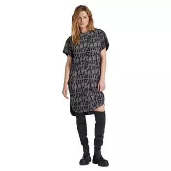 Платье G-Star Printed midi, серый