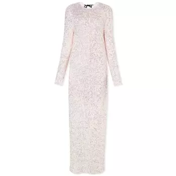 Платье Ganni 3D Sequins Maxi, цвет Mauve Chalk