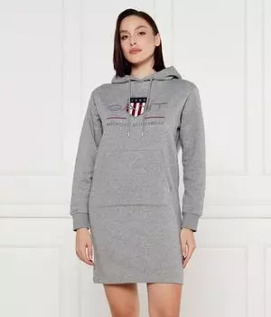 Платье Gant Archive Shield, серый