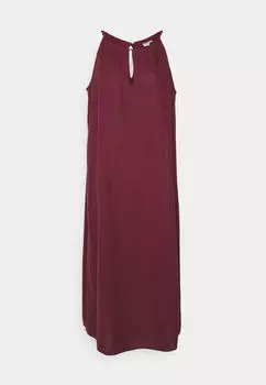Платье Gap Halter Back Long, сливовый