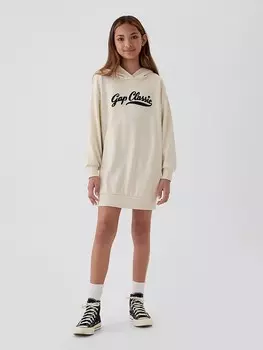 Платье GAP Hoodie, кремовый