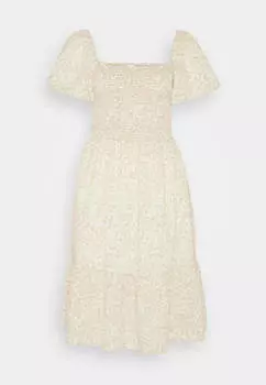 Платье Gap Smock Summer, бежевый