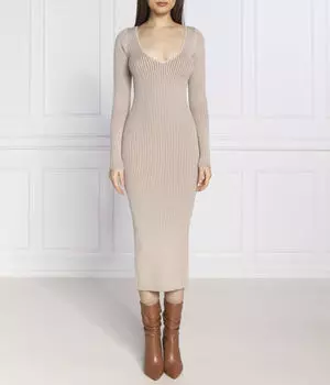 Платье Guess Jeans Luna, бежевый