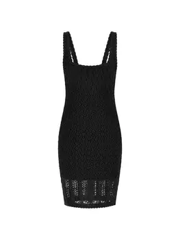 Платье GUESS Knitted dress, черный