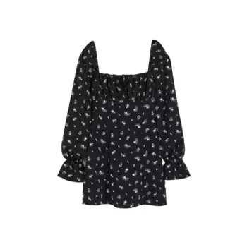 Платье H&M Creped, черный