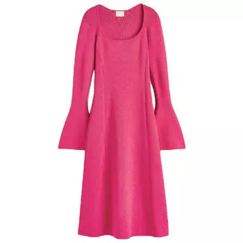 Платье H&amp;M Fine-knit, розовый