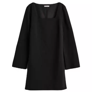 Платье H&M Square-necked, черный