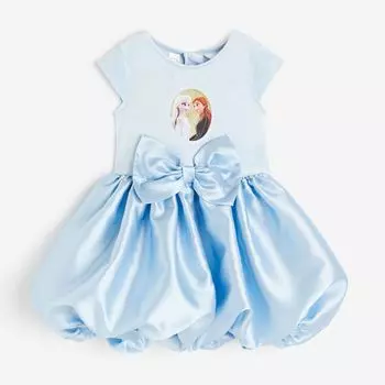Платье H&M Disney Frozen Bow-detail, светло-голубой