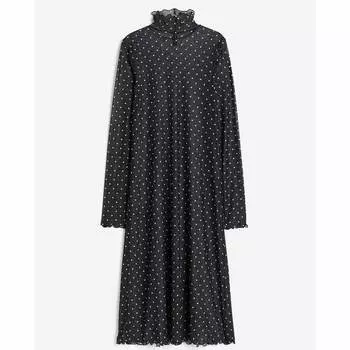 Платье H&M Mesh Bodycon, черный
