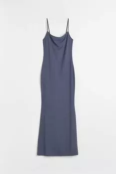 Платье H&M Ribbed, синий
