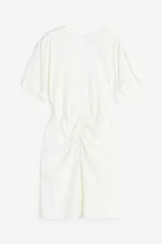 Платье H&M Slit-sleeved, белый