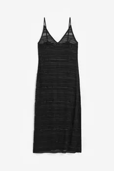 Платье H&M V-neck Bodycon, черный