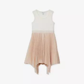 Платье Harriet из эластичной ткани с асимметричным подолом и складками Reiss, экрю