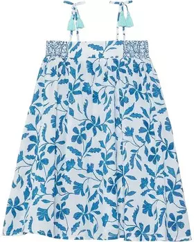 Платье Hatley Kids Batik Flowers Full Dress, белый