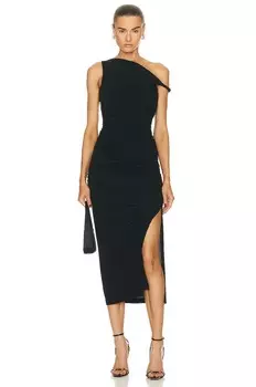 Платье Helmut Lang Twist, черный
