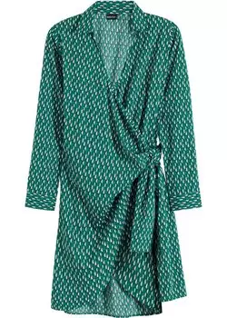 Платье и принтом Bodyflirt, зеленый