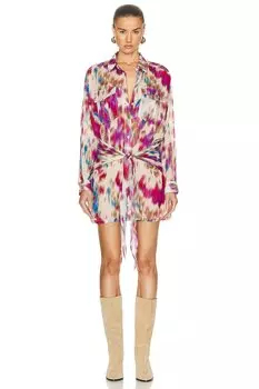 Платье Isabel Marant Etoile Nueva, цвет Beige & Raspberry