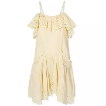 Платье Isabel Marant toile Keoly Broderie Anglaise, желтый