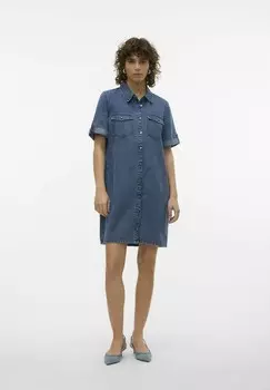 Платье из денима VMJENNIE SS MIX Vero Moda, синий деним