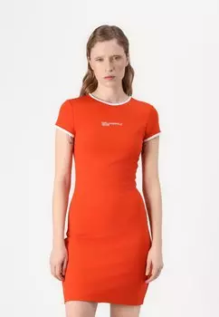 Платье из джерси CAP SLEEVE MILANO DRESS Karl Lagerfeld Jeans, красный