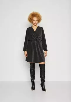 Платье из джерси Carfiesta Glitter Dress ONLY Carmakoma, черный