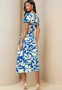 Платье из джерси CROSS FRONT MIDI-REGULAR FIT Lipsy, синий